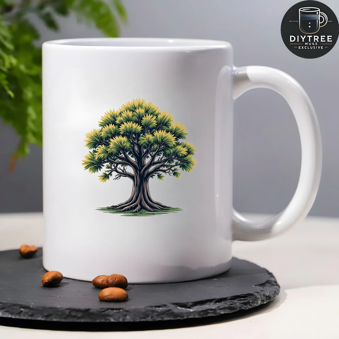 11oz Holzmaserung Tasse + Cartoon Baumstamm Tasse + Kinder Büro Tasse - Essential Weihnachtsgeschenk für die Familie
