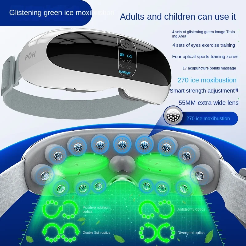 

Steam Eyeshade Instrument Rechargeable Eye Heating Heating Application Eye Care Relieving Fatigue Children Myopia Sleep Massager