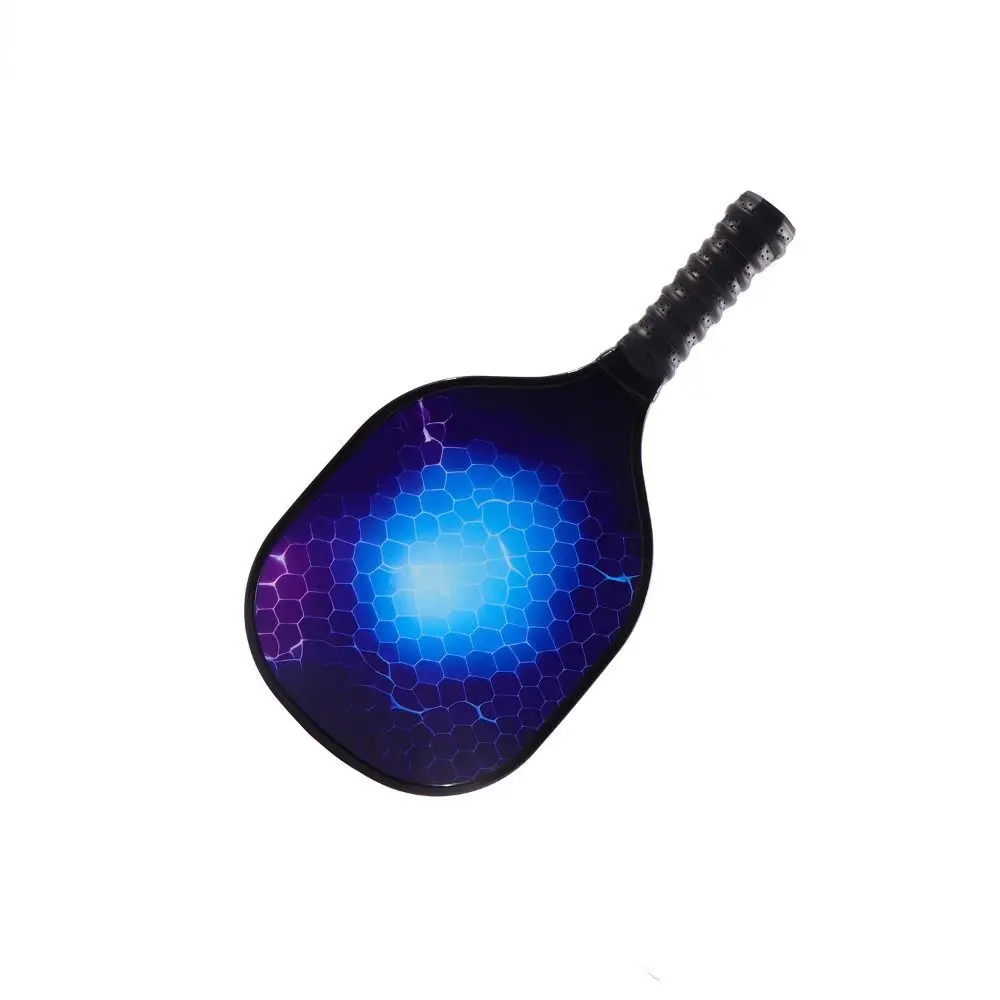 

Wooden Pickleball Paddles Ribbed Handle Colorful Pickle Ball Racket Single Racket Non-Slip Pickleball Training Equipment Men