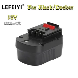 Battery TSOZPN20006 for Black & Decker EPC12, EPC12CA, A12E, A1712, FS120B, A12EX, A12-XJ, 12V 2.5Ah Ni-Mh