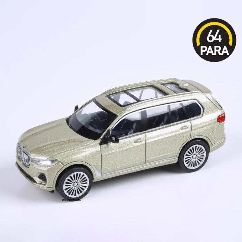 Para64 1:64 مقياس X7 SUV سيارة رياضية سبيكة محاكاة نموذج سيارة مجموعة ثابتة مزينة هدايا العيد اللعب هدية تذكارية
