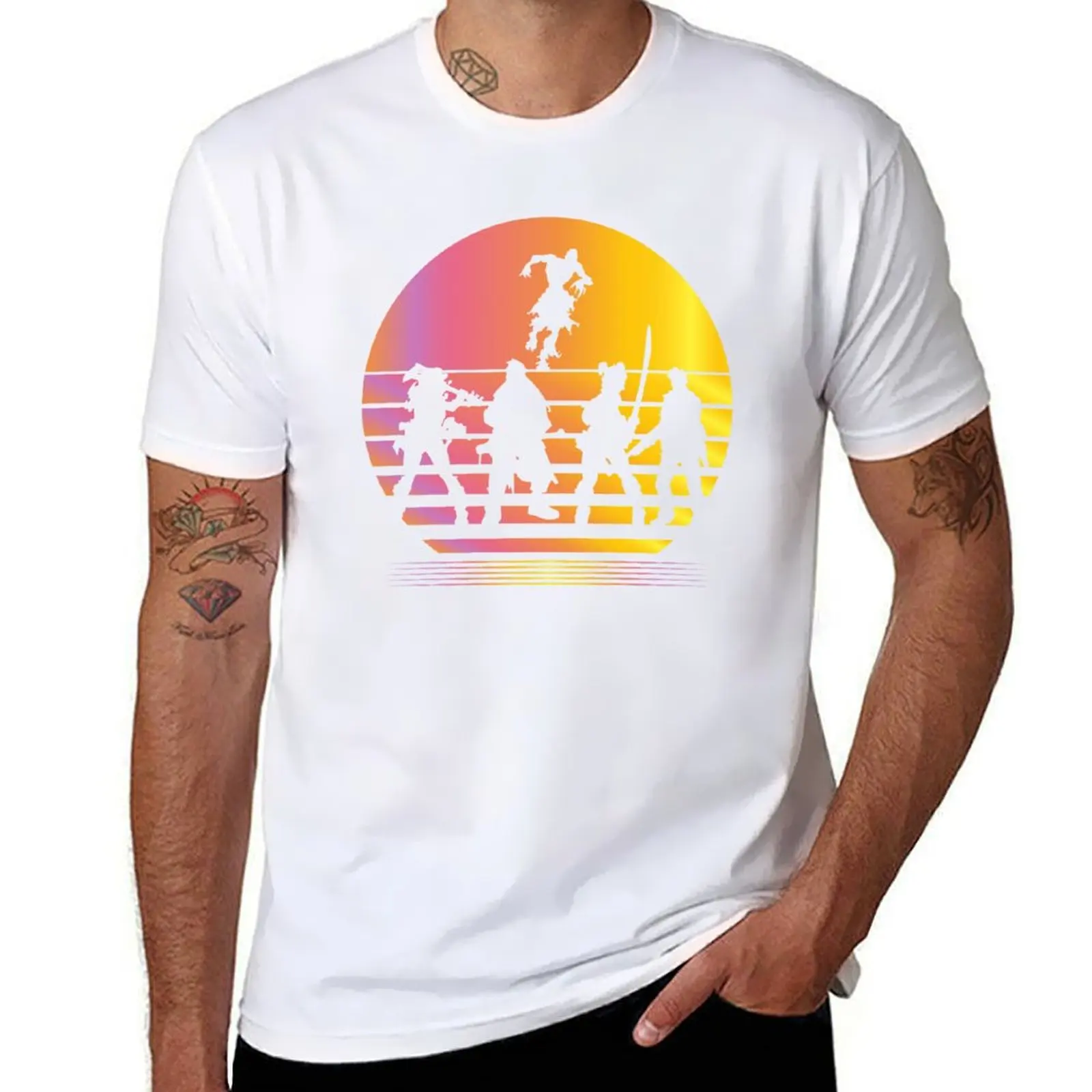 

Zombicide Synthwave - Board Game Inspired Graphic - Tabletop Gaming - BGG T-Shirt t shirt man plain T-Shirt