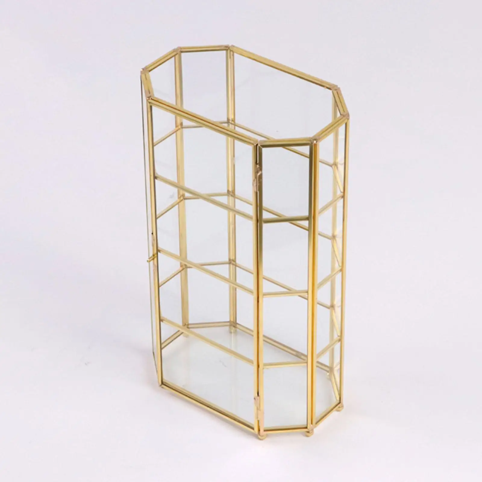 

Стеклянная шкатулка для драгоценностей Элегантная витрина для ювелирных изделий для браслета, серег, ожерелья