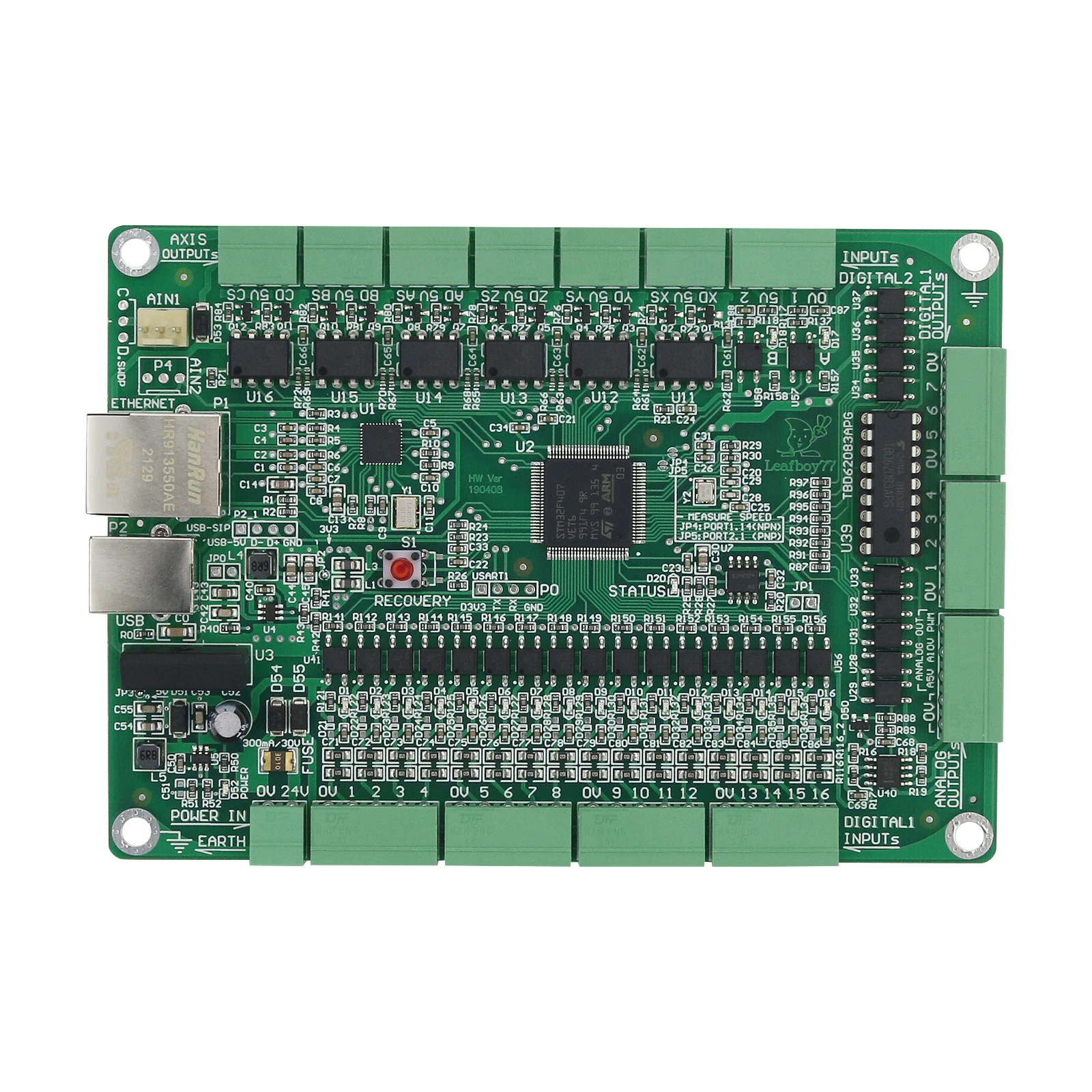 Mach3 USB + Ethernet 6 Axis CNC Motion Controller Board Supports CNC Engraving Machine