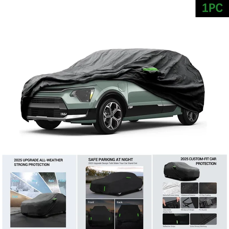 

Outdoor Car Cover Custom Fit Waterproof All Weather for Automobiles Rain Snow Sun Protector For Kia NIRO EV/Hybrid 2017-2025