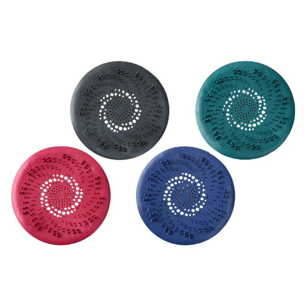

4Pcs Kitchen Sink Silicone Drain Strainers Flexible Hair Stopper Blocker Squish Drain Stopper Durable Food Catcher