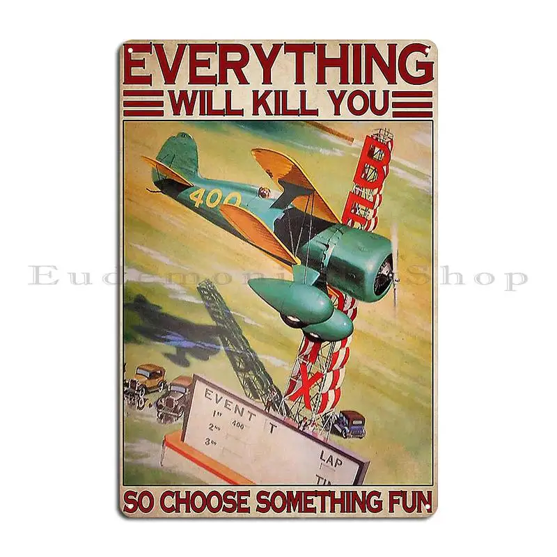 Air Race Choose Fun Metal Signs Wall Cave Pub Plates Wall Decor Cinema Custom Tin Sign Poster