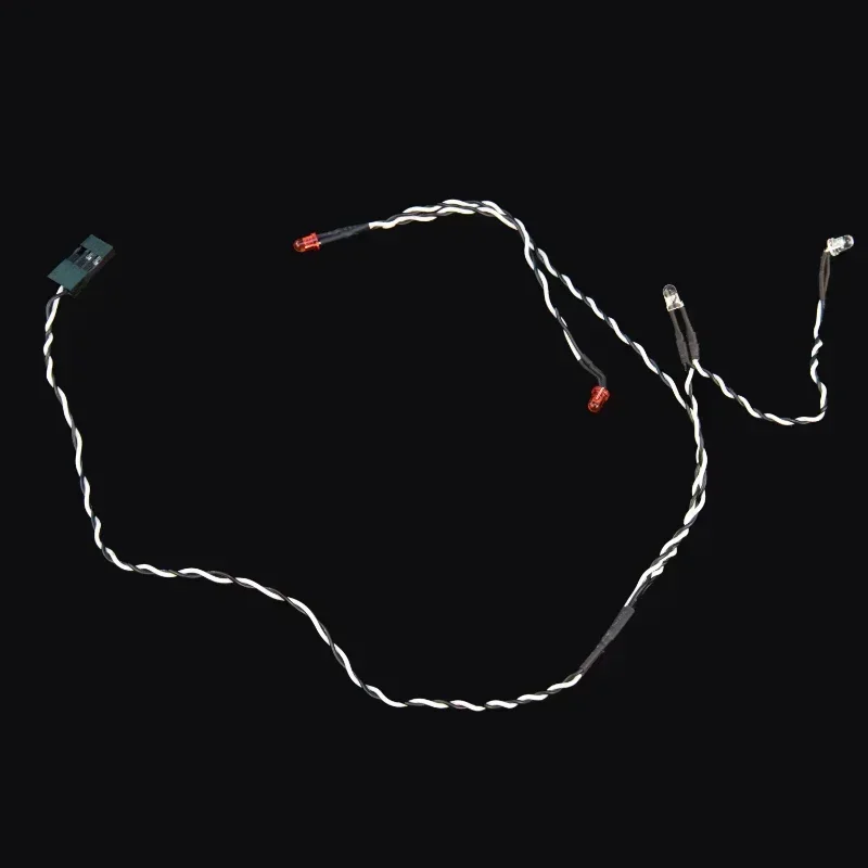 1 conjunto de faróis de simulação, luzes traseiras, grupo de luzes led para trx4m bronco defender 1/18 rc crawler, peças de modelo de carro o09