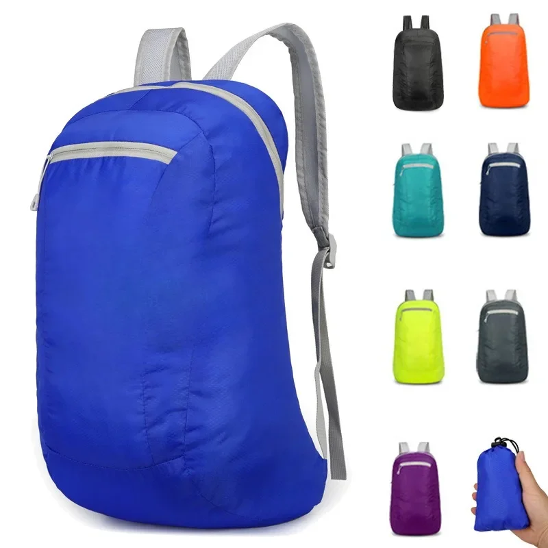 Folding Bag Colorful Bag 2024 Foldable Outdoor Folding Backpack Travel Daypack Bag Sports Daypack for Men Women