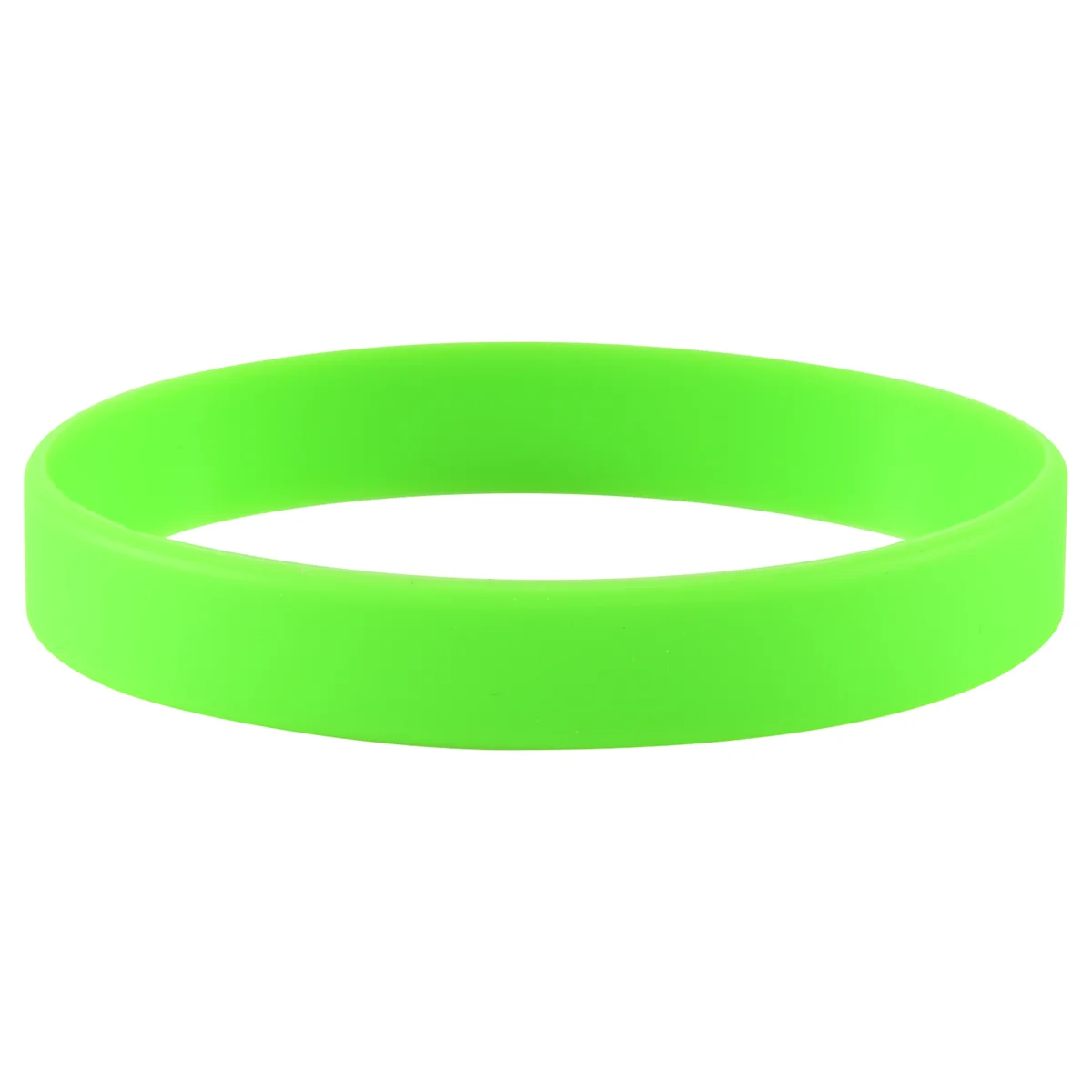 Fashion Silicone Rubber Elasticity Wristband Wrist Band Cuff Bracelet Bangle Green