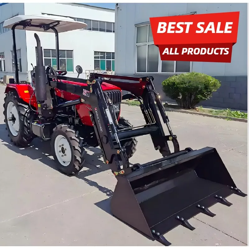 Superior Traction 4WD Compact Farm Tractor Ideal for Ploughing, Tilling and Farm Transportation