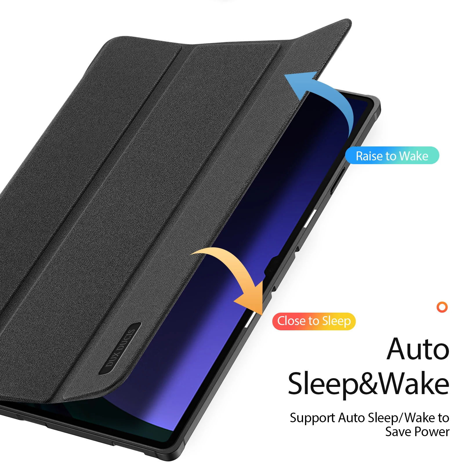 DUX DUCIS тройной чехол для планшета с подставкой для Samsung Galaxy Tab S8 S9 S10 Ultra Plus/S9 FE Plus Smart Sleep-Wake с держателем для карандашей