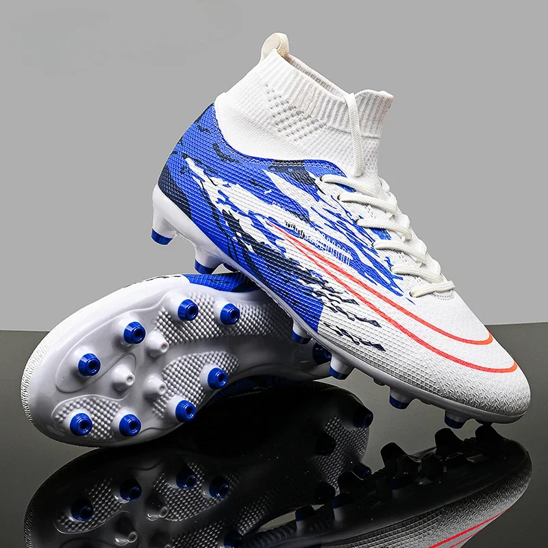 

Teenage Adult TF/AG Football Shoes Professional Sneaker Outdoor Grass Training Shoes Lightweight Anti Slip Football Shoes 35-45