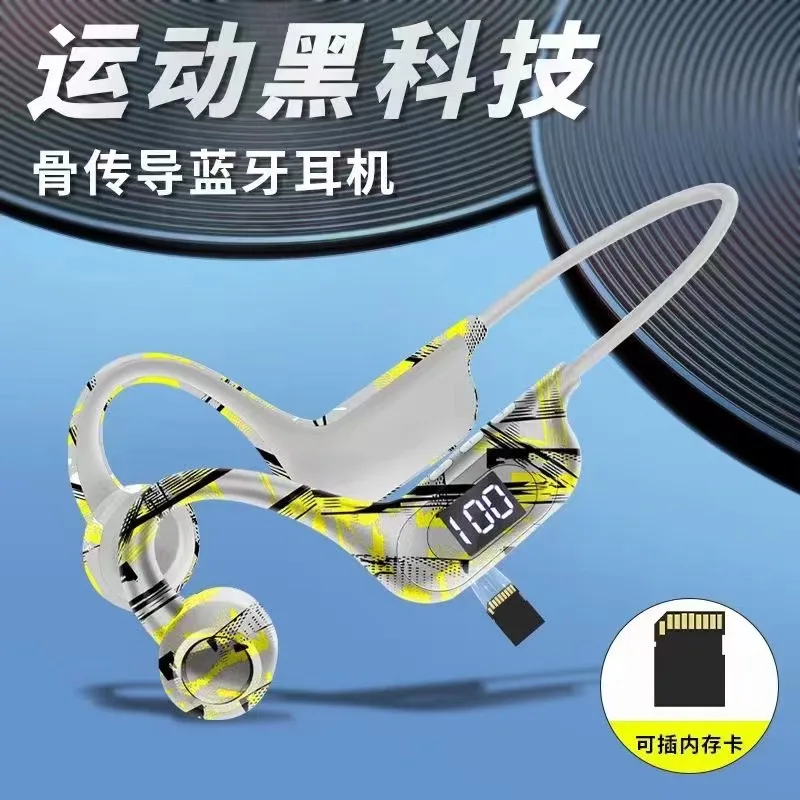 AKZ-G9 Sport Earphone Wireless Bluetooth V5.3 HiFi Headphone With LED Screen Power Display Casual Neck Hanging Headphone Gift view 4