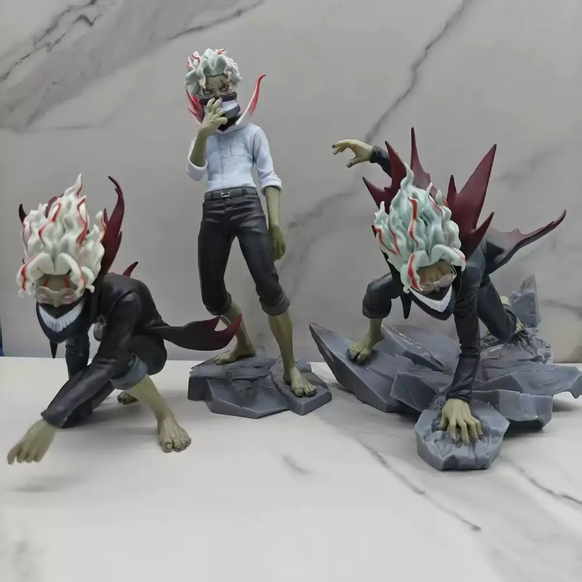 Modelo de prensa de fideos instantáneo Transformable, Diorama coleccionable con figura de Anime, decoración de escritorio única hecha a mano para fanáticos