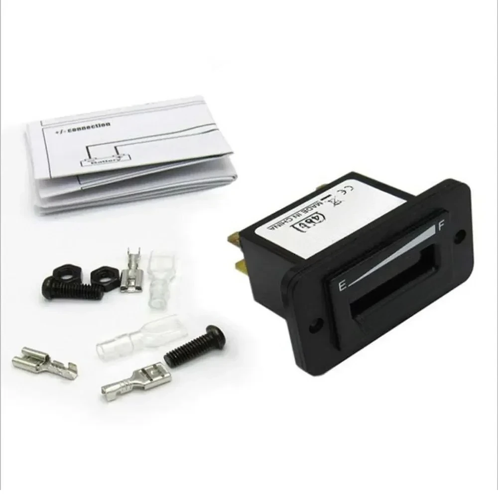 DC 12V 24V 36V 48V IP65 Waterproof LED  Capacity Gauge,  Level Indicator Meter for Golf Cart & Forklift