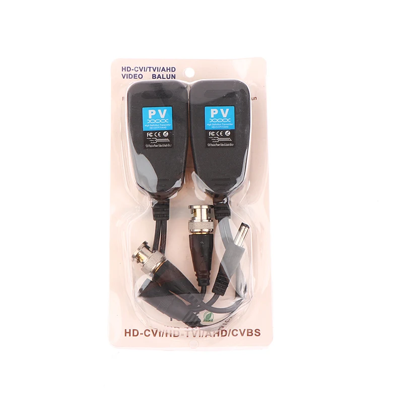 Passive Video Power Supply Two-in-one Coaxial/analog HD Twisted Pair Transmitter RJ45 Network Cable To Bnc Video Camera