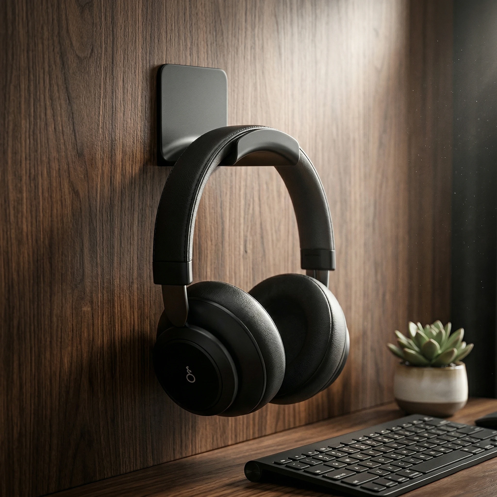 Suporte universal para fone de ouvido, suporte adesivo de plástico para parede, suporte para fone de ouvido sob a mesa, suporte para jogos