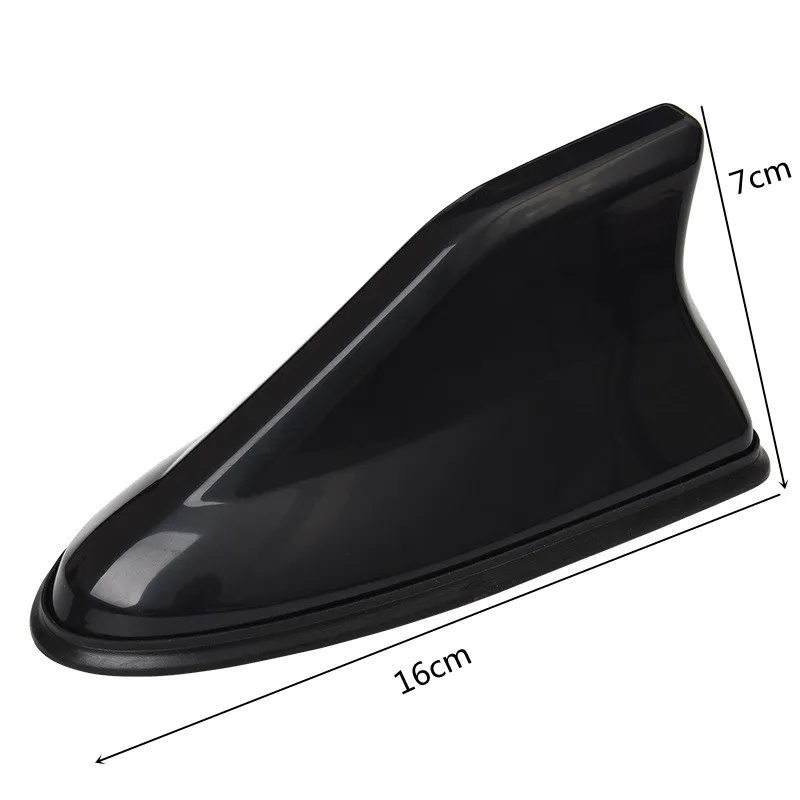 Universele Carbon Fiber Look Autodak Top Mount Haaienvin Antenne Antenne Toppers Autoradio AM FM Antenne Signaalversterker Antenne