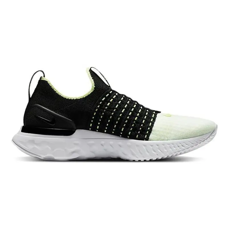  Nike React Phantom Run Flyknit 2 Black Barely Volt Women's Sneakers shoes CJ0280-004 With Original Box