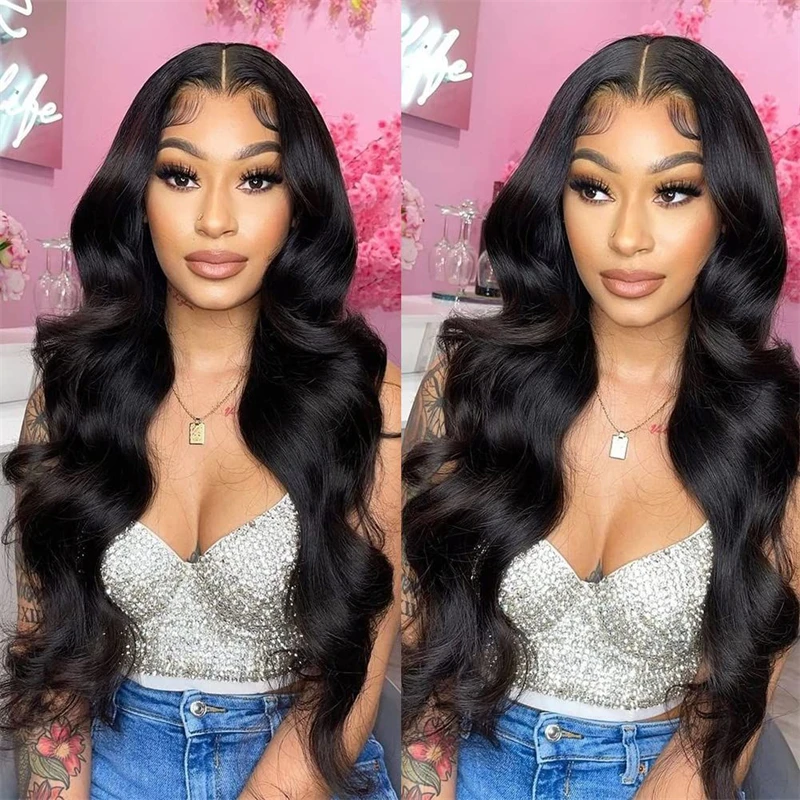 

HAIRTIME Vast Cheveux Naturel Human Hair 4x4 Body Wave Lace Front Wig Wholesale HD Lace Frontal Wig for Black Women