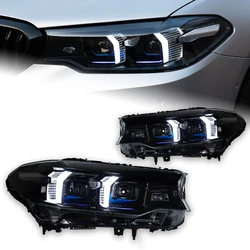 Headlight For BMW G30 2018-2022 M5 LCI Type Car автомобильные товары LED DRL Hella Xenon Lens Hella Hid H7 G38 Car Accessories