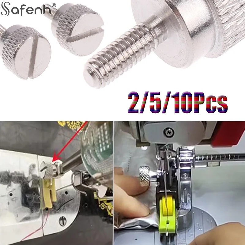 2/5/10Pcs Quick Hand-Tightening Presser Foot Screw For Computerized Flat Sewing Machines And Old-Style Pedal Sewing Machines