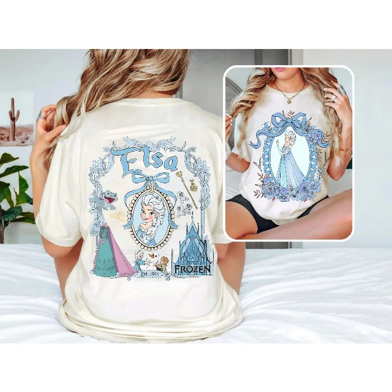 قميص ريترو ديزني برينسيس مريح الألوان، تي شيرت كوكيت ديزني برينسيس، تي شيرت لرحلة فتاة ديزني، تي شيرت الأميرة النسائية
