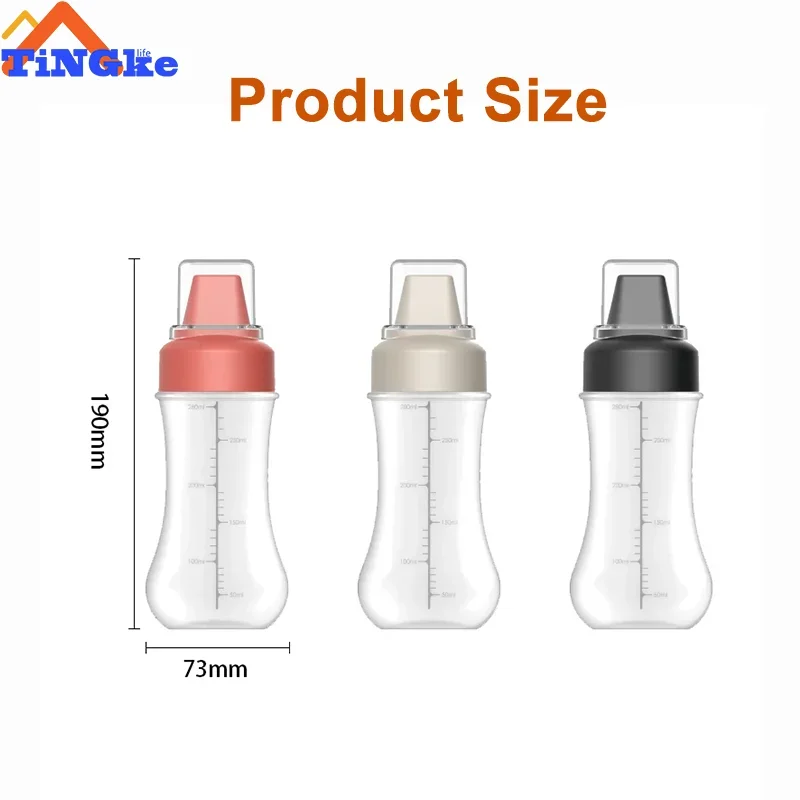 1/3pcs 5 Hole Condiment Bottles With Nozzles Ketchup Mayonnaise Squeeze Bottle Honey With Scale Dispenser Kitchen Accessories