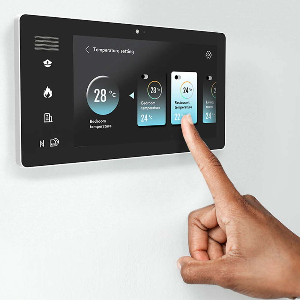 Smart Home Zigbee System 5 6 7 8 Inch Poe Power Tablet Linux Poe Nfc Tablet Poe Tablet