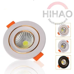 Mini cabinet COB spotlight ultra-thin 3CM height, 40-65mm perforated spotlight bedroom ceiling light wine cabinet light