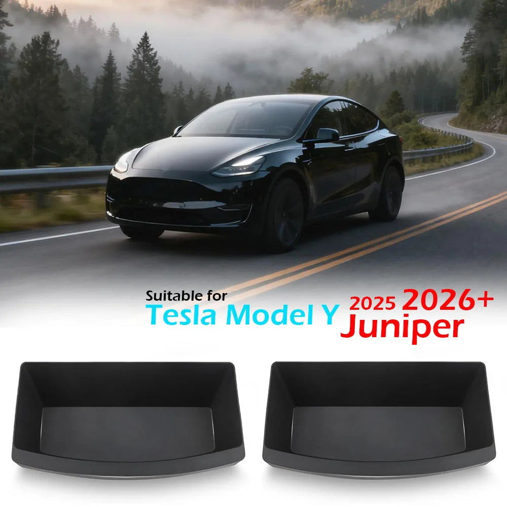 

Органайзеры для хранения под сиденьями для Tesla Model Y Juniper 2026 2025, органайзеры для хранения под сиденьями первого ряда, для водителя и пассажира