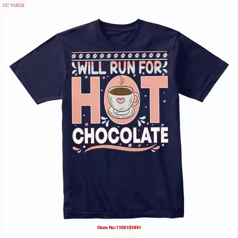 Will Run for Hot Chocolate T Shirt Funny Runner Winter WorkouT vintage Washed Stylish Comfortable streetwear Casual