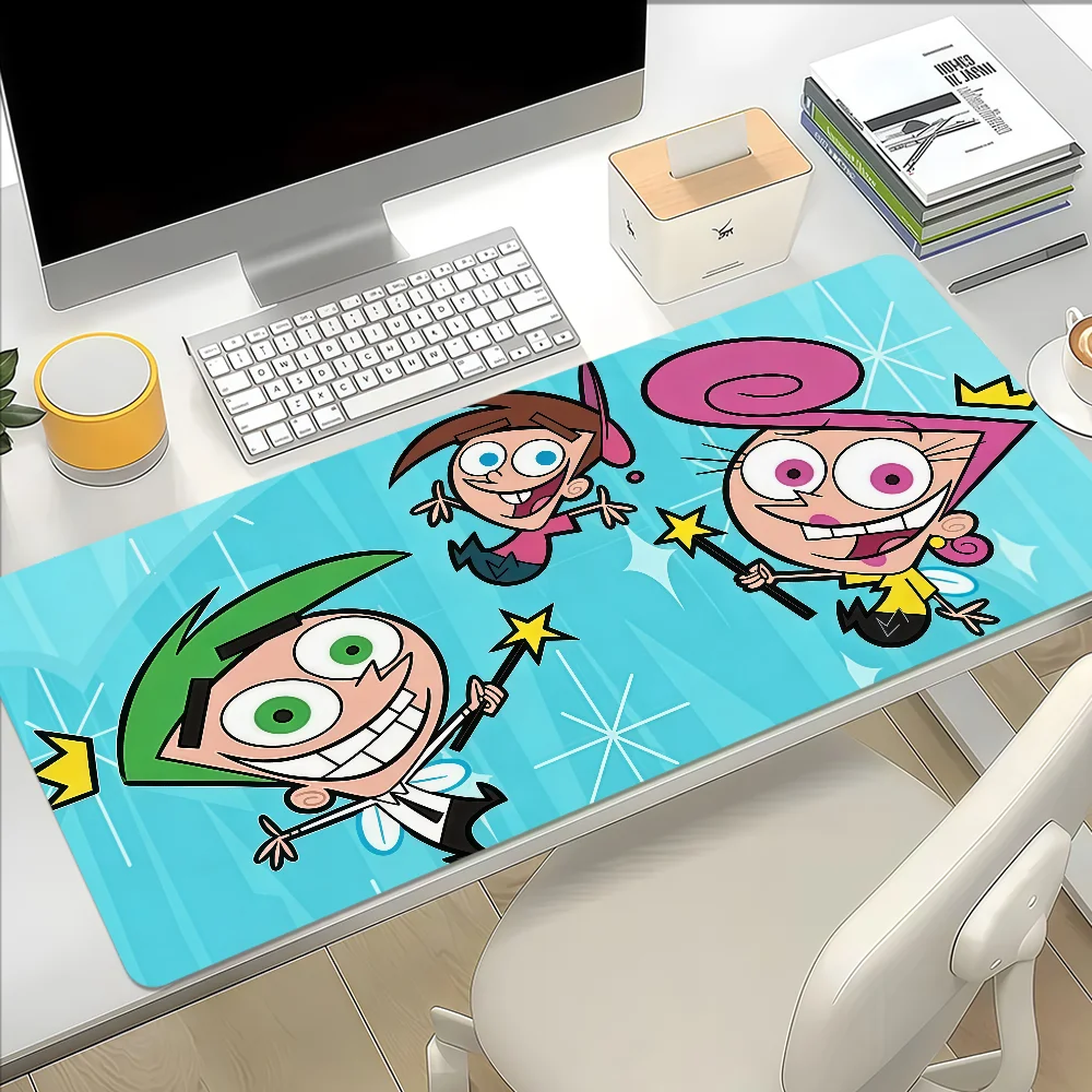 Cartoon The Fairly OddParents Mouse Pad Large Non-slip Lockedge Desktop Computer Desk Mat Keyboard MousePad Office Gamer Student
