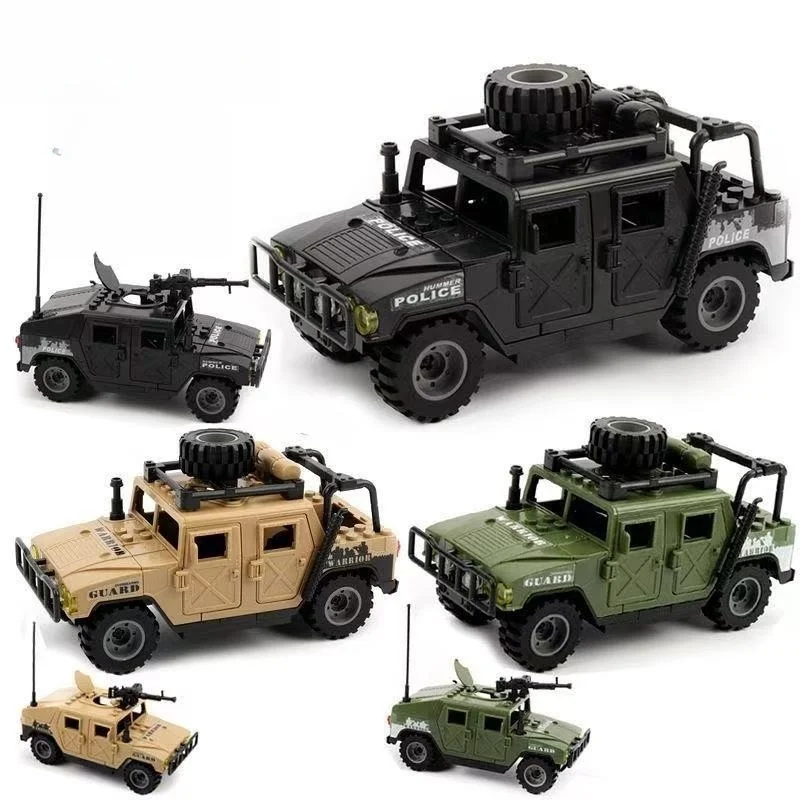 Army soldiers Special police Special forces armored vehicle DIY model building blocks brick toy gift - view 2