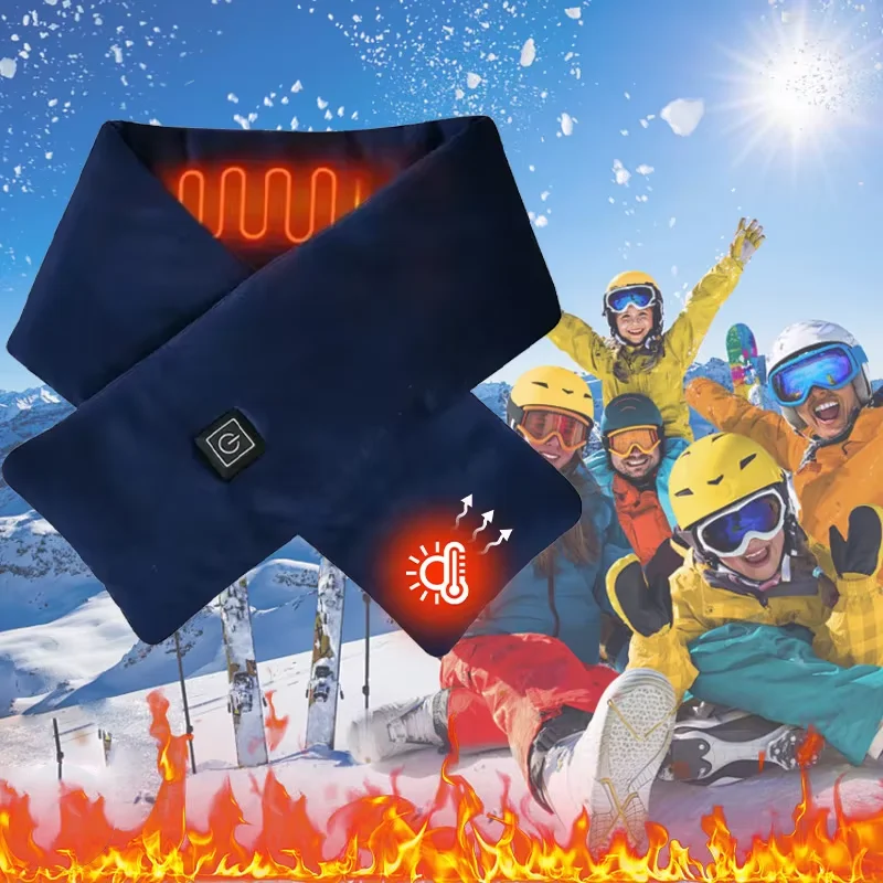 USB التدفئة وشاح 3 سرعة التحكم في درجة الحرارة الرقبة الاحترار للجنسين وشاح الشتاء في الهواء الطلق ساخنة وشاح الشتاء لركوب الدراجات التخييم تسليم سريع 4-6 يوم الوصول