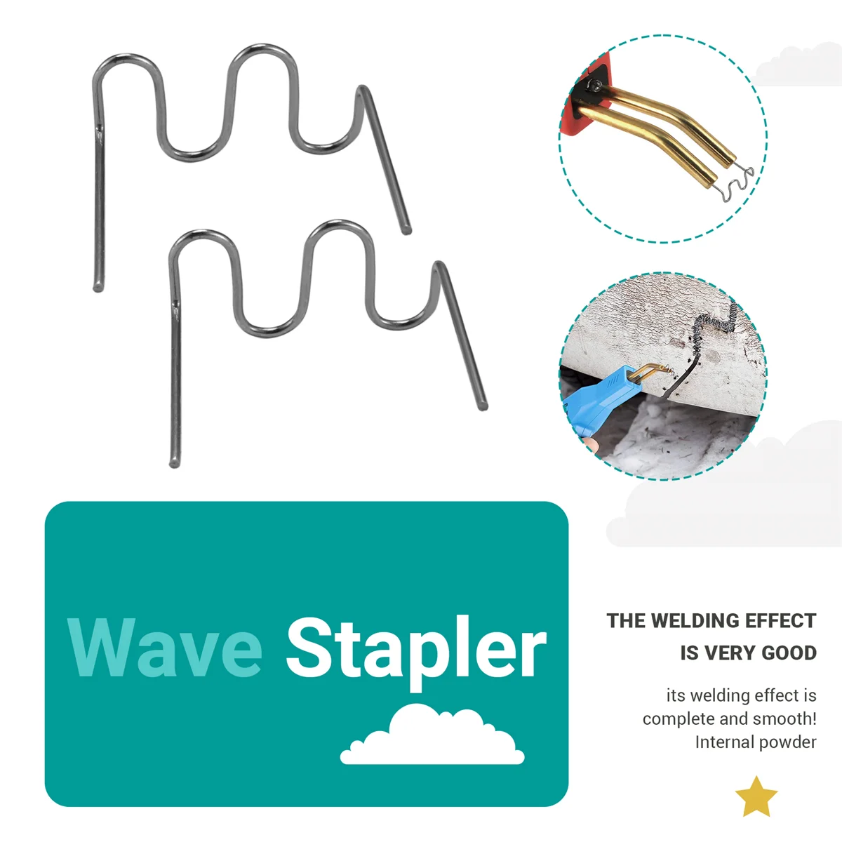 Activity 500Pcs Welding Rods Hot Staple Repair Machine Plastic Welding Hot Stapler Car Auto Bumper Repair Pre Wave Staples 0.6mm