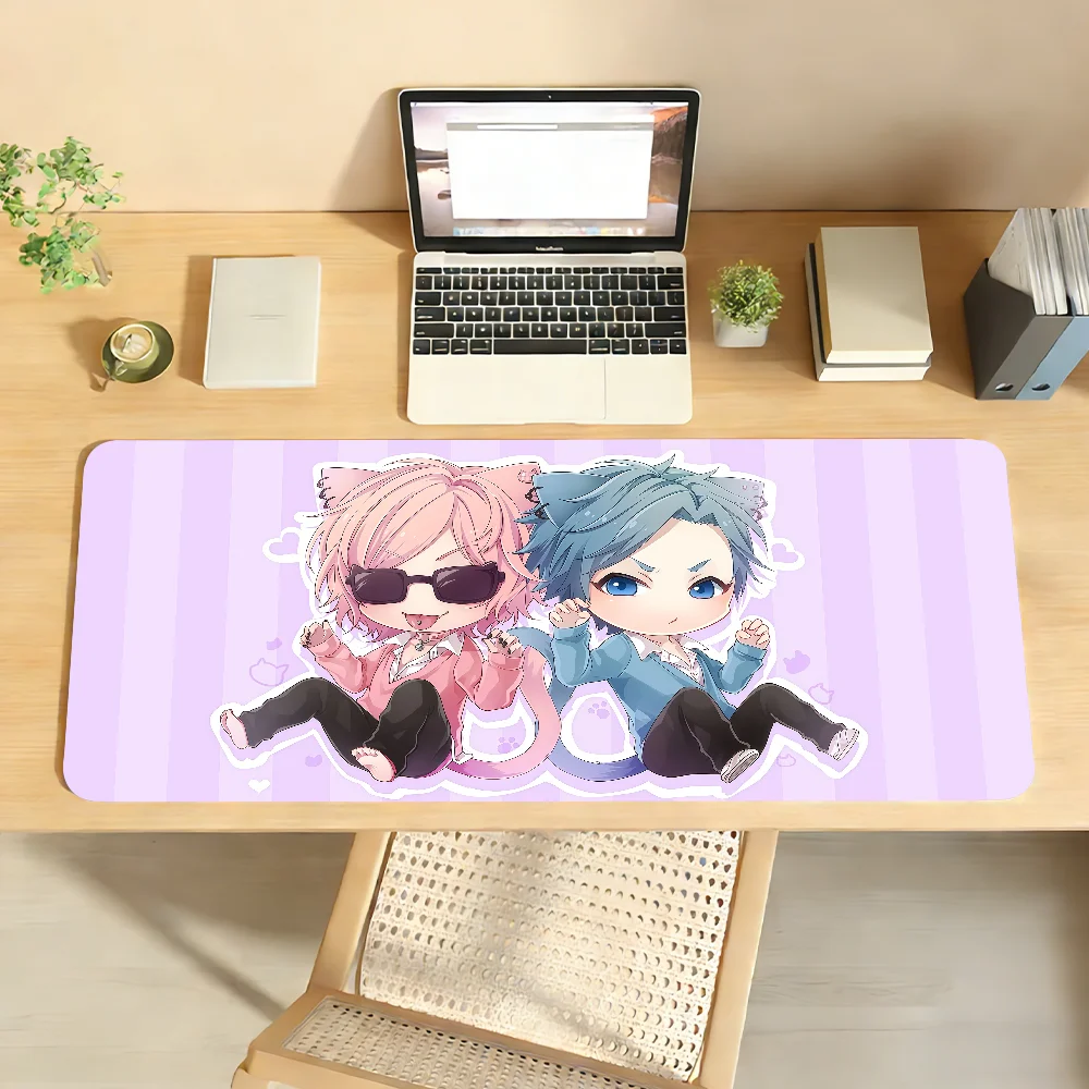 Cute Manga Yarichin Club Ayato Yuri Mouse Pad For Office Gaming And Keyboards Non-Slip Large Waterproof