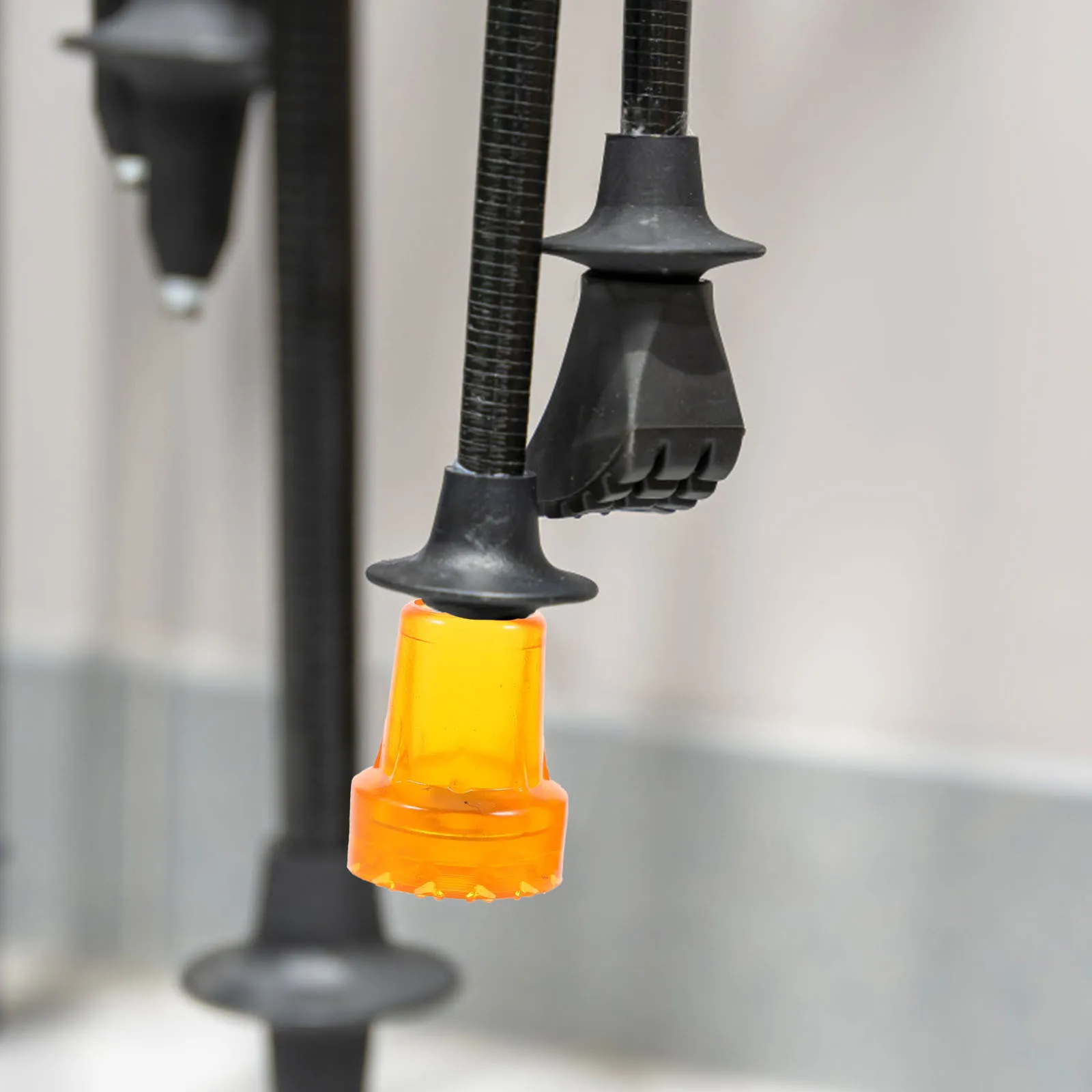 

2Pcs Plastic Cane Tips Replacement Non-Slip Crutch Pads for Walking Sticks Trekking Poles Anti-Skid Foot Covers Winter Use