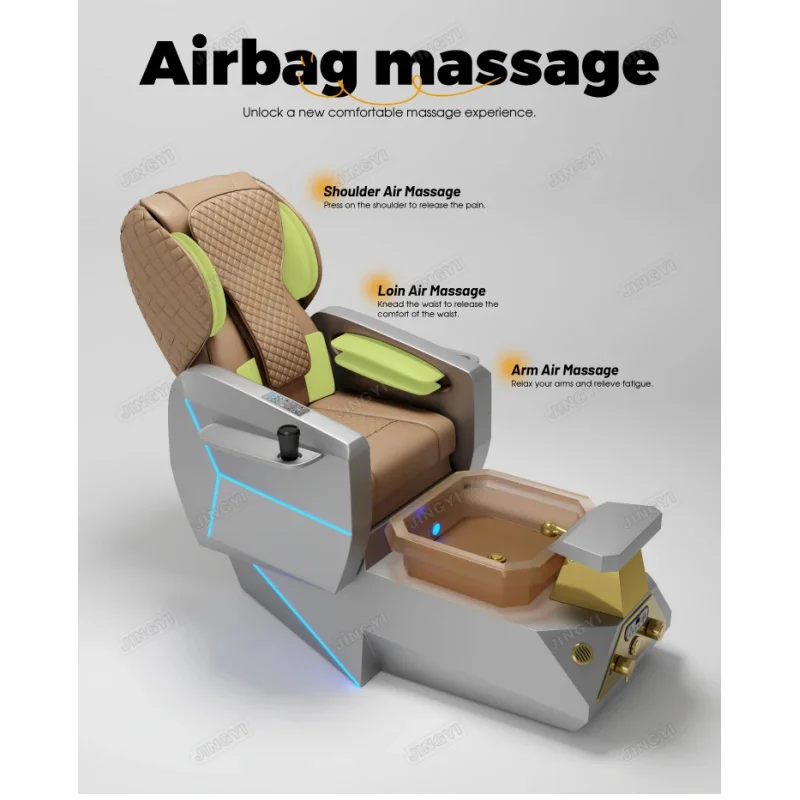 Autofill Magnetic Jet Pedicure Chairs in Stock Robotic Hand Massage Pedicure Chair with Manicure Board Sale