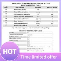 B68A 2PCS XH-W1209 12V DC Digital Temperature Controller Board LED Display Digital Thermostat Module With Waterproof Housing