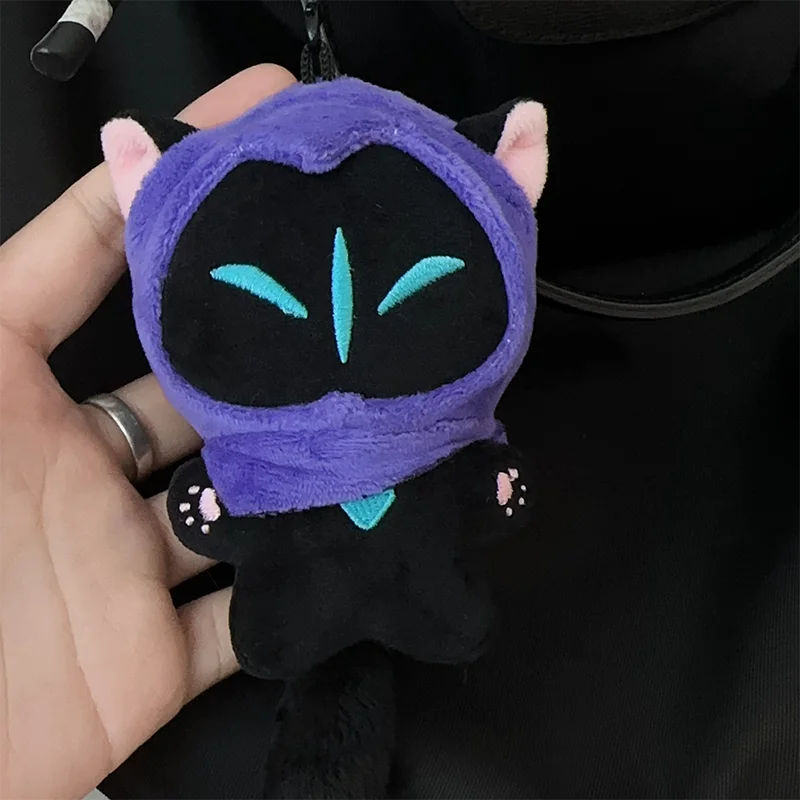 Valorant Game Theme Plush Doll Omen Cat Character Pp Cotton Material Doll Bag Pendant Game Periphery Plush Toy Festival Gift