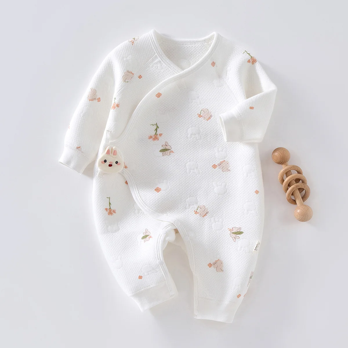 

Baby Pure Cotton Bodysuit Long Sleeve Cute Printed Bodysuit Boys Girls Comfortable Warm Bodysuit For Four Seasons