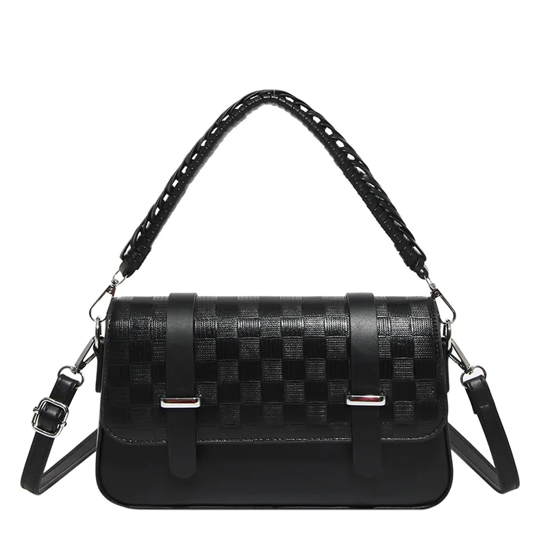 

Экологичная тканая квадратная сумка 2025 года — роскошная мини-кроссбоди, регулируемый плечевой ремень для офиса, свиданий и устойчивая мода