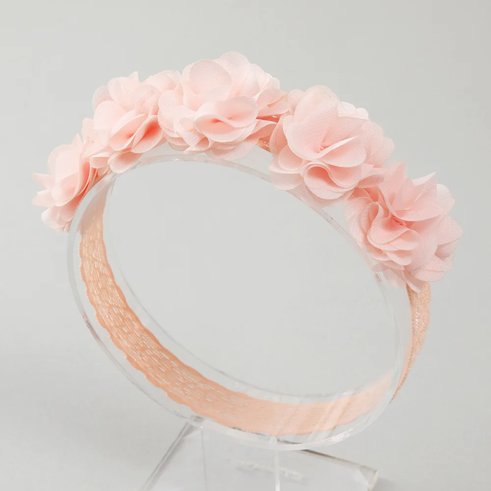 Fotografia Roupas com Headband para recém-nascido menina, Props bordado floral