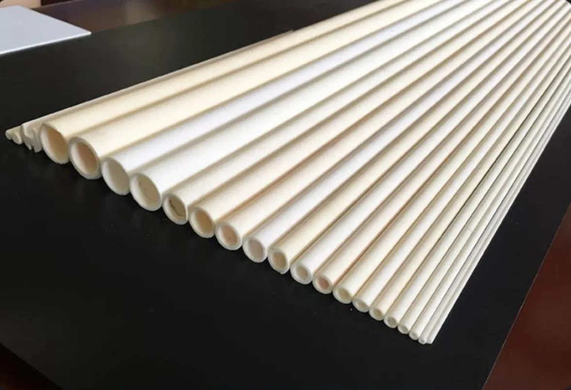 5pcs 99 Alumina Ceramic Tube, Length 100mm Single-Hole, High-Temperature Resistant And Wear-Resistant Corundum Ceramic Tube