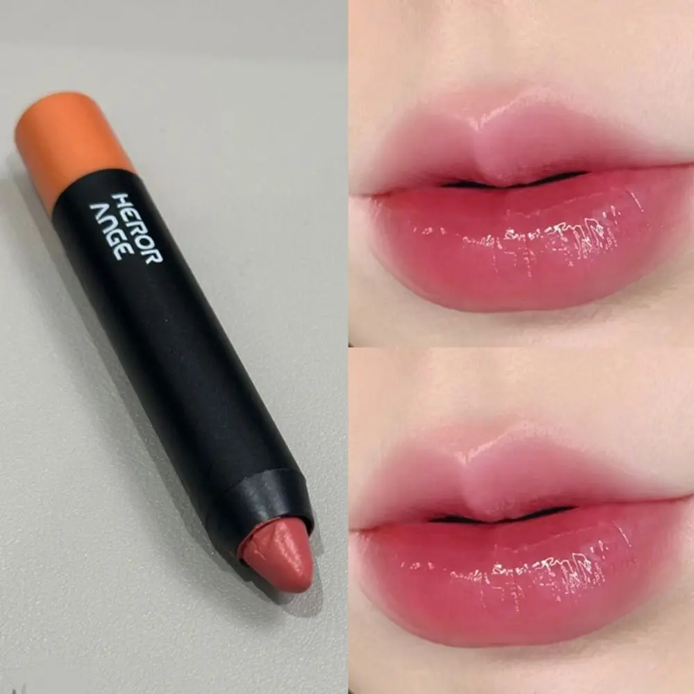 Gemakkelijk Te Kleuren Matte Lippenstift Krijt Langdurige Vochtinbrengende Bruine Lipliner Potlood Waterdichte Lip Cosmetica