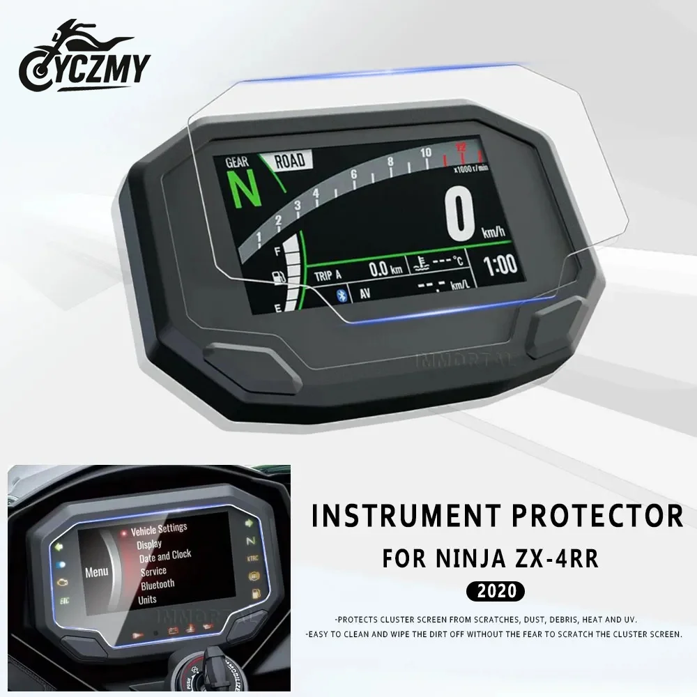 

KAWASAKI ZX-4RR ZX-25R SE 2023 2024, защитная пленка для экрана приборной панели мотоцикла, защита от царапин, аксессуар для приборной панели