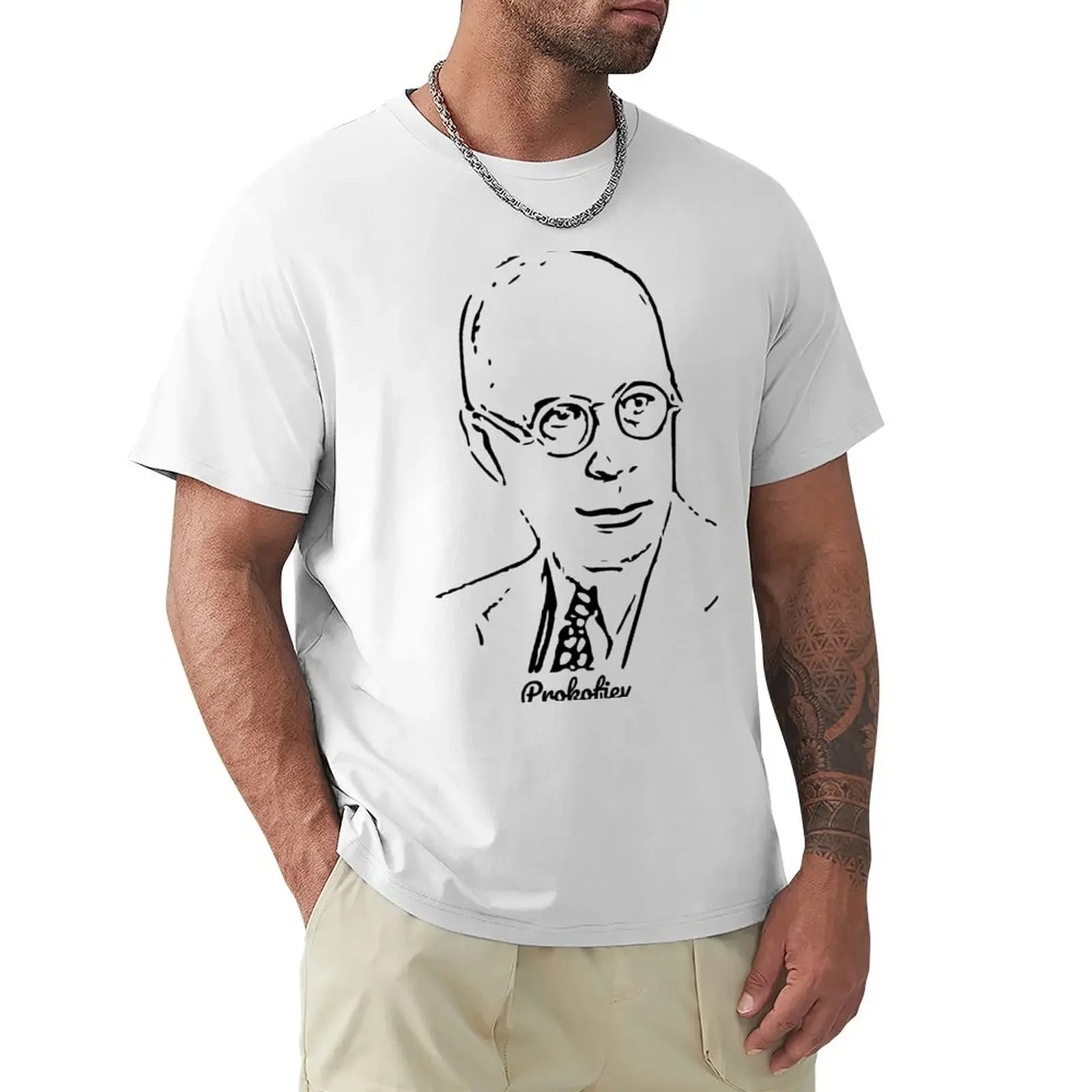 

Sergei Prokofiev Russian Classical Music Composer Conductor T-Shirt kawaii clothes Aesthetic clothing t shirts for men pack