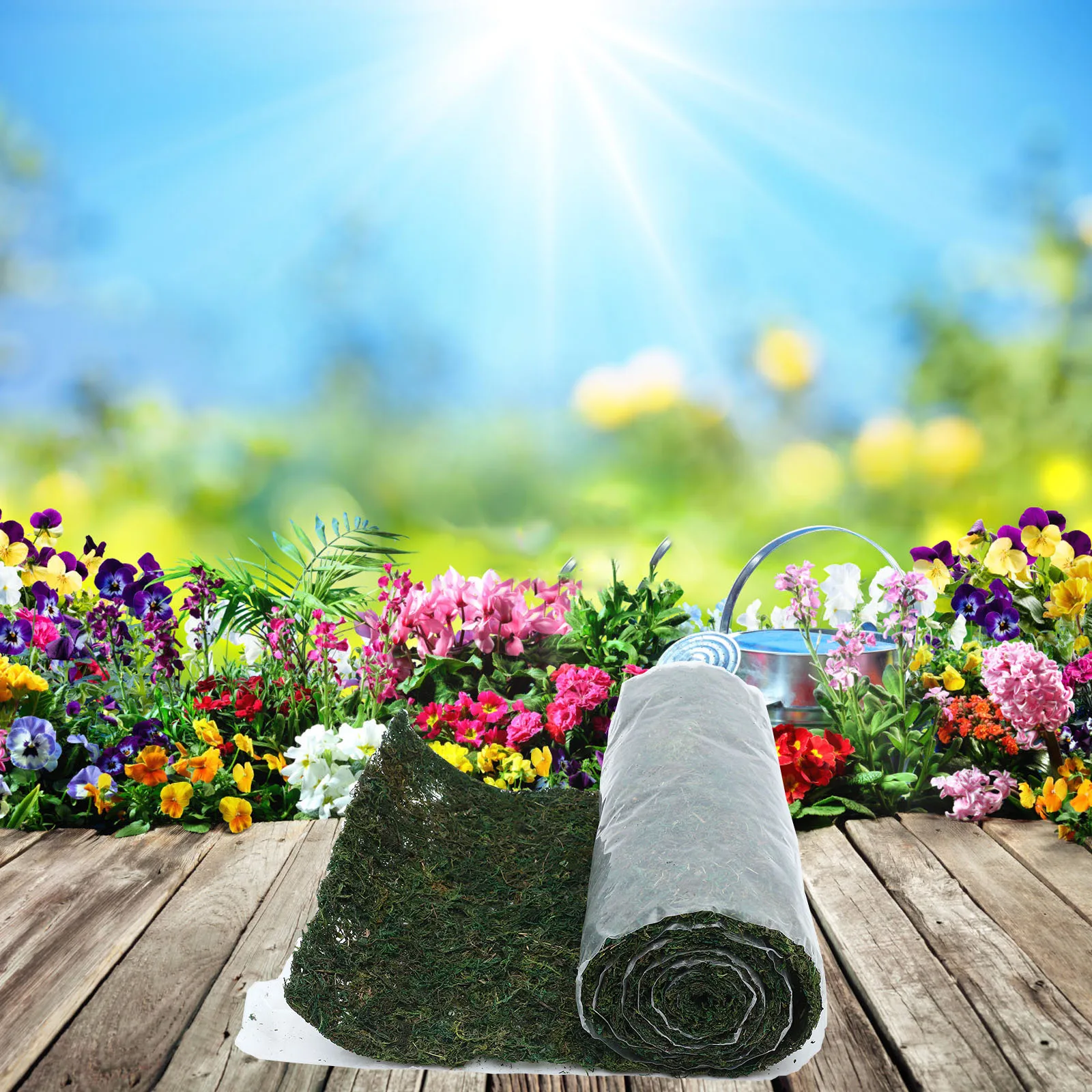 

Artificial Moss Plants 30cmx120cm Realistic Simulation Green Micro Landscape Accessories Water Resistant Heat Resistant Home